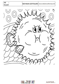 Balon Balığı boyama sayfaları